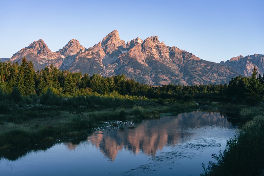 beautiful landscape in grand teton national park, wyoming, united states.